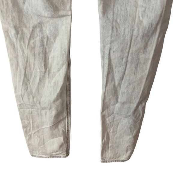 rag&bone 25 Boyfriend Jeans Acid Wash Rebel Bleach Distressed Holes White - Picture 11 of 12
